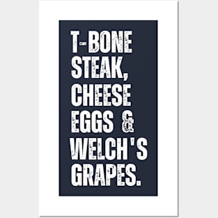 Guest Check - T-Bone Steak, Cheese Eggs, Welch's Grape Posters and Art